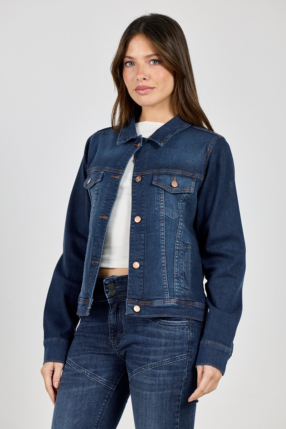 ART. 065 | CAMPERA AZUL CLÁSICO ELASTIZADO