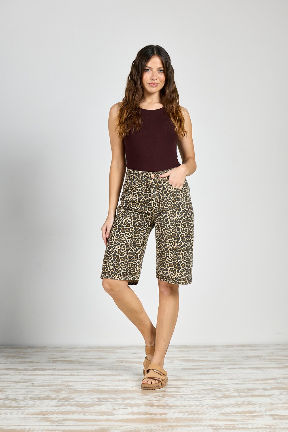 ART. C-80 | BERMUDA BAGGI ANIMAL PRINT RIGIDO